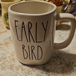 Rae Dunn Early Bird Mug - White